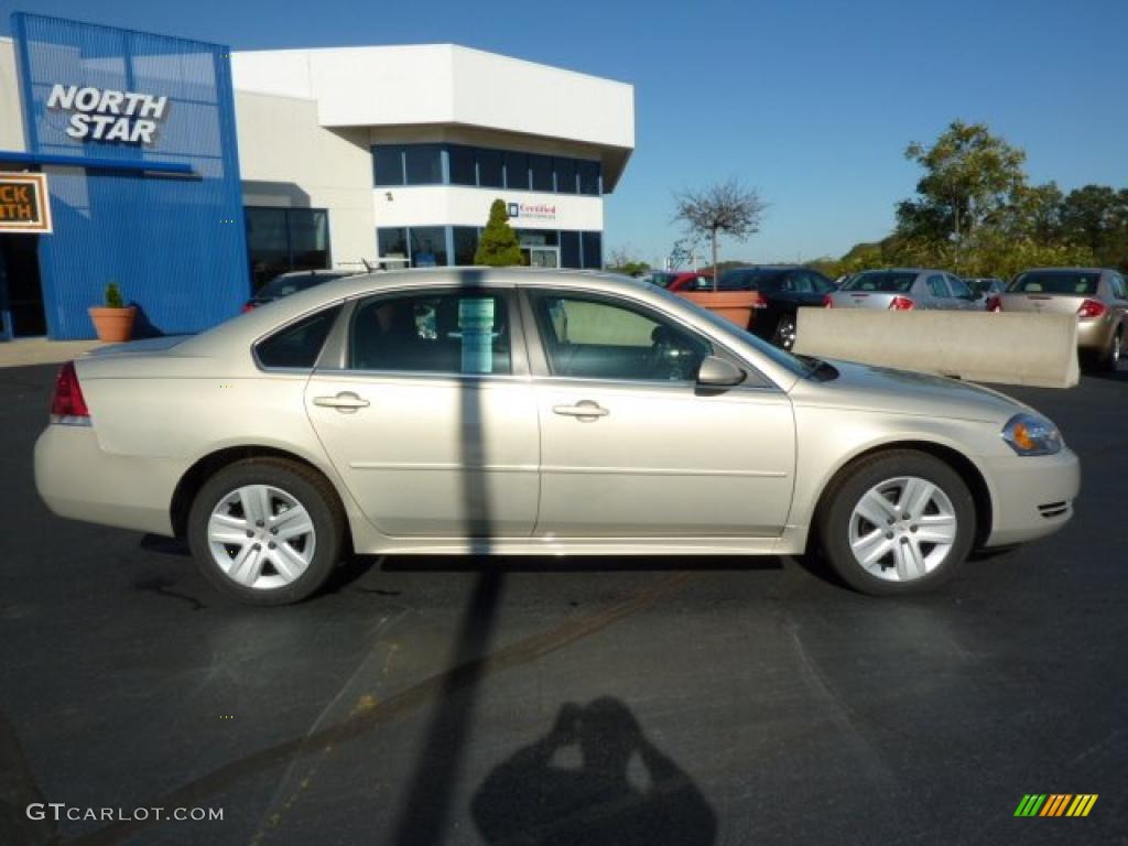 2011 Impala LS - Gold Mist Metallic / Ebony photo #11