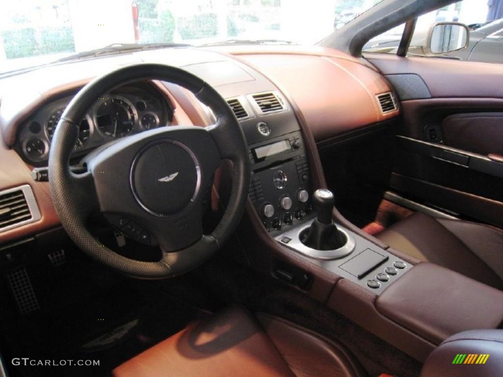 2006 V8 Vantage Coupe - Tungsten Silver / Iron Ore Red photo #12