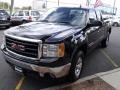 2008 Onyx Black GMC Sierra 1500 SLE Extended Cab 4x4  photo #7