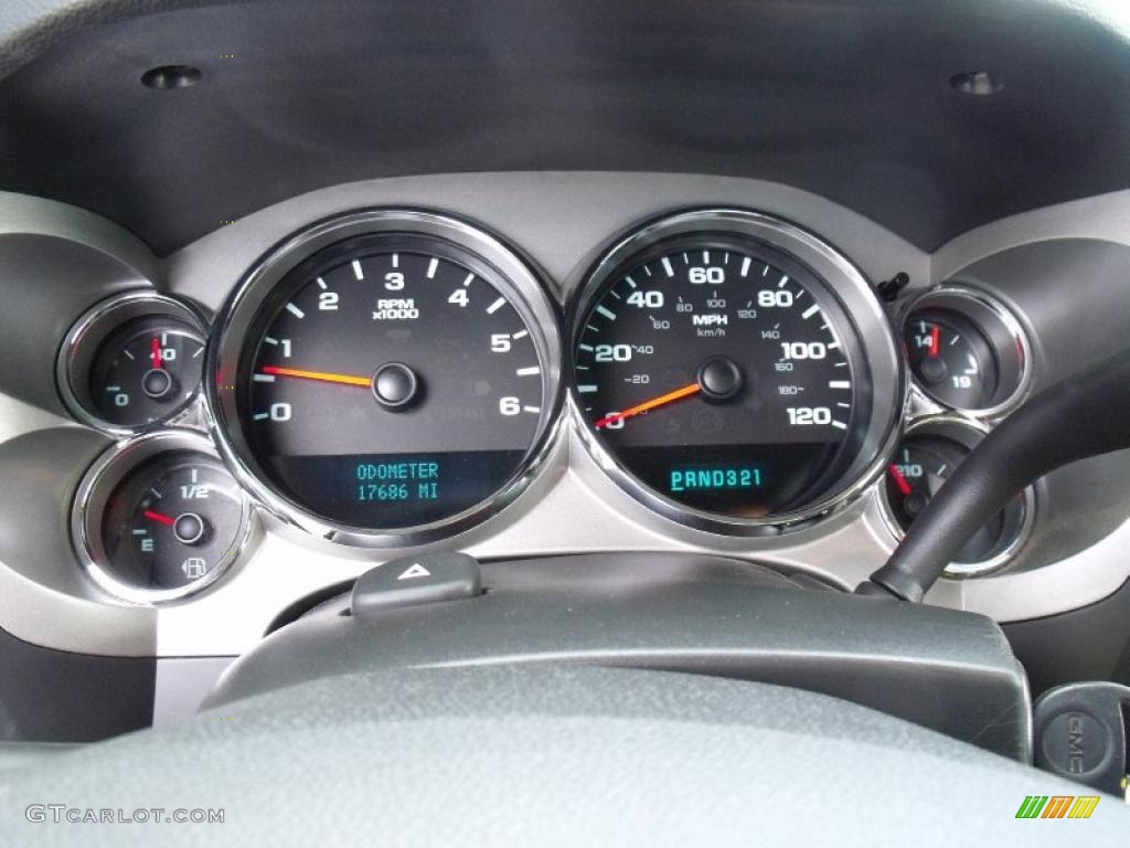 2008 GMC Sierra 1500 SLE Extended Cab 4x4 Gauges Photo #37730955