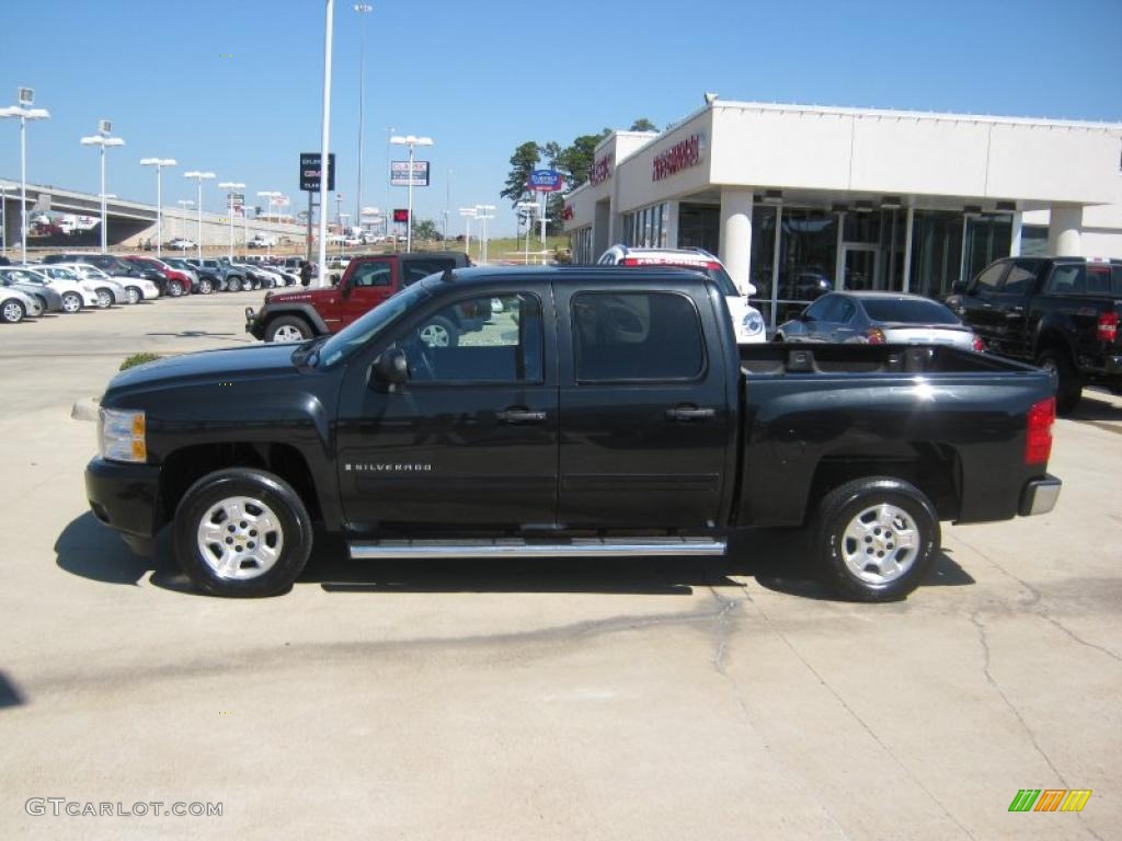 2009 Silverado 1500 LT Crew Cab - Black Granite Metallic / Ebony photo #2