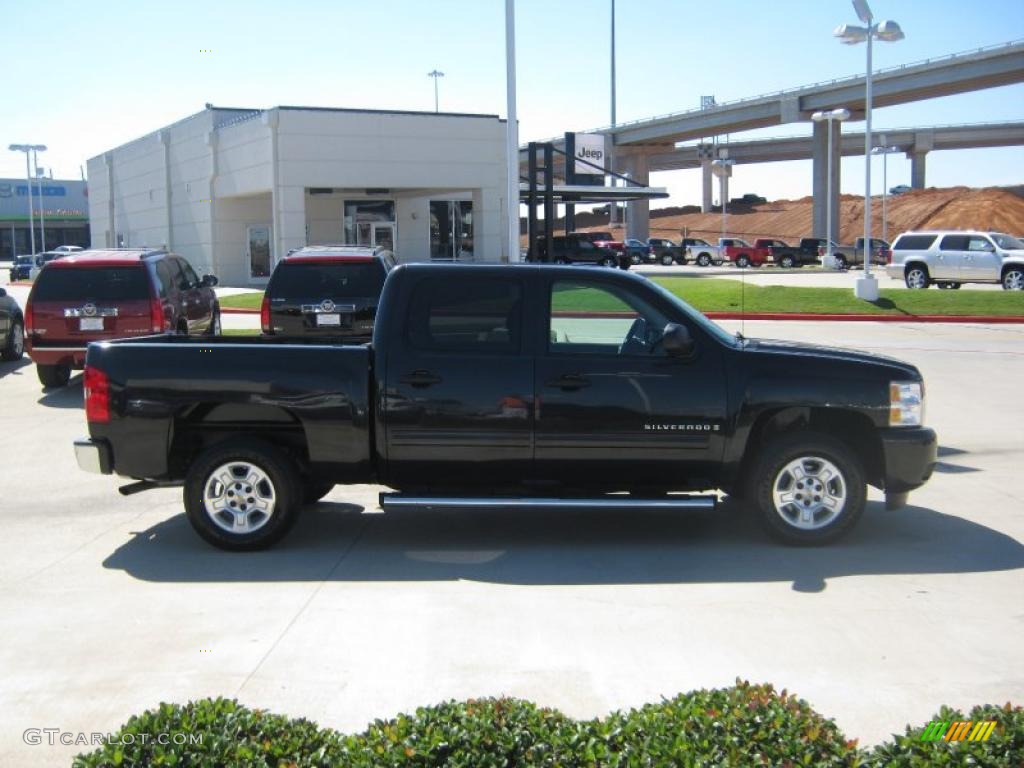 2009 Silverado 1500 LT Crew Cab - Black Granite Metallic / Ebony photo #6