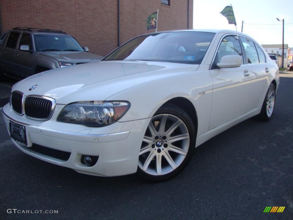 2006 7 Series 750i Sedan - Alpine White / Dark Beige/Beige III photo #1