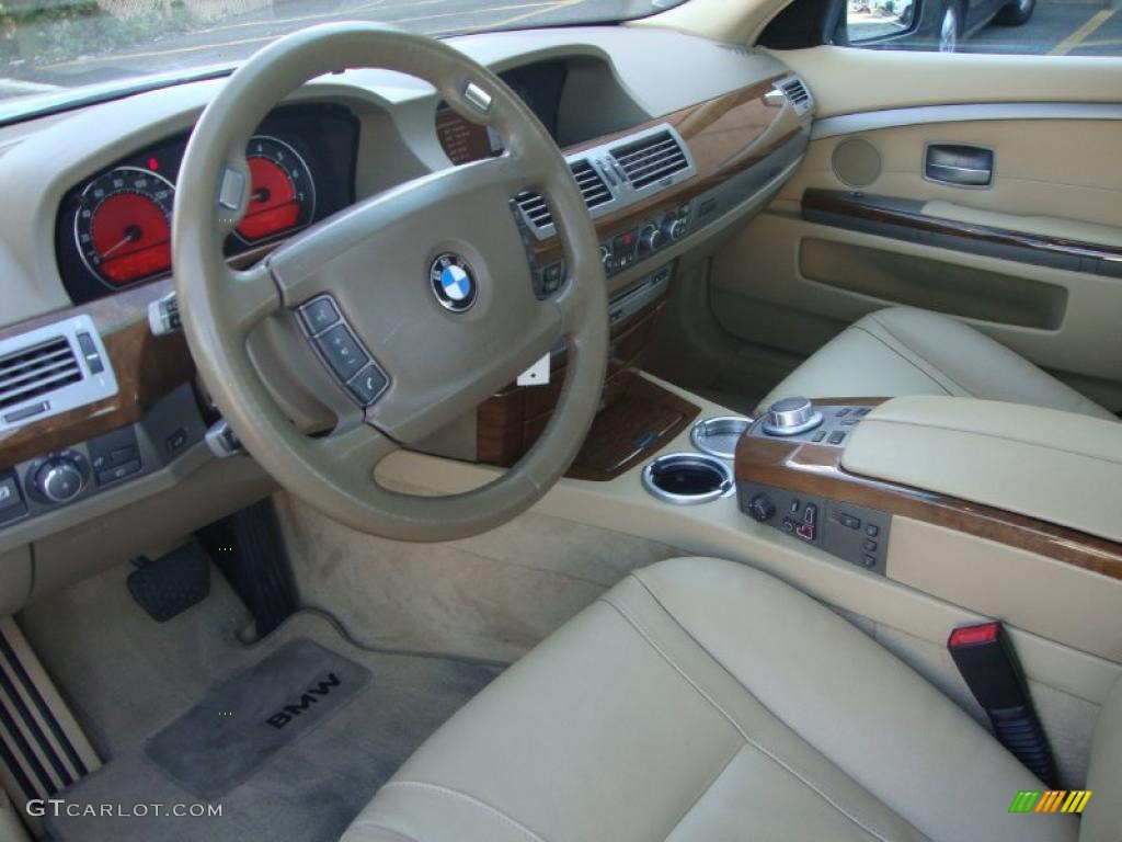 2006 7 Series 750i Sedan - Alpine White / Dark Beige/Beige III photo #5