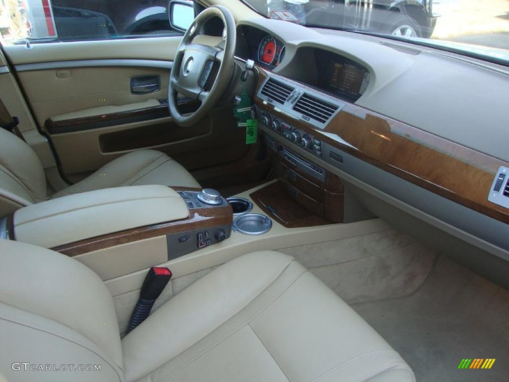 2006 7 Series 750i Sedan - Alpine White / Dark Beige/Beige III photo #9