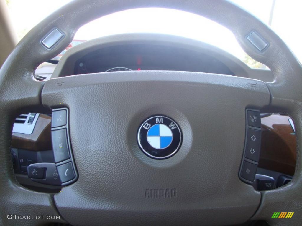 2006 7 Series 750i Sedan - Alpine White / Dark Beige/Beige III photo #20
