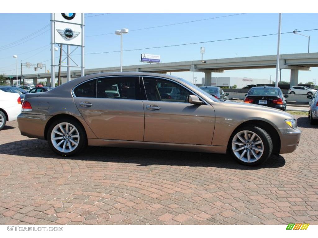 2007 7 Series 750Li Sedan - Kalahari Beige Metallic / Beige photo #6