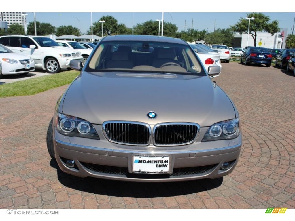 2007 7 Series 750Li Sedan - Kalahari Beige Metallic / Beige photo #8