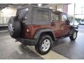 2008 Red Rock Crystal Pearl Jeep Wrangler Unlimited X 4x4  photo #5