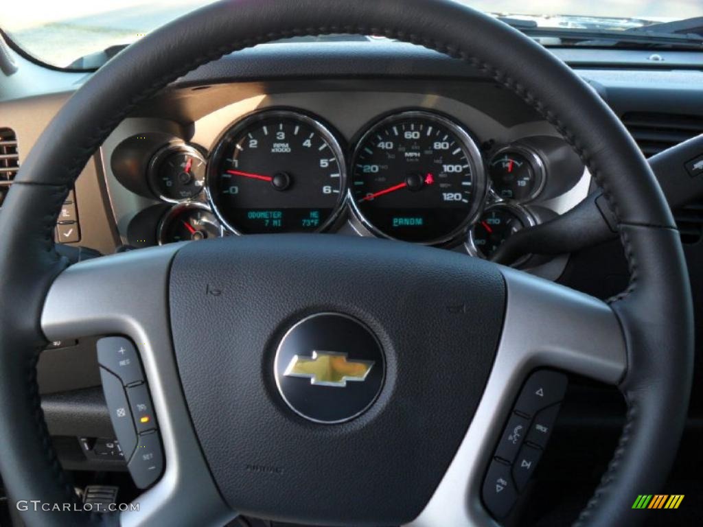 2011 Silverado 1500 LT Extended Cab 4x4 - Taupe Gray Metallic / Ebony photo #12