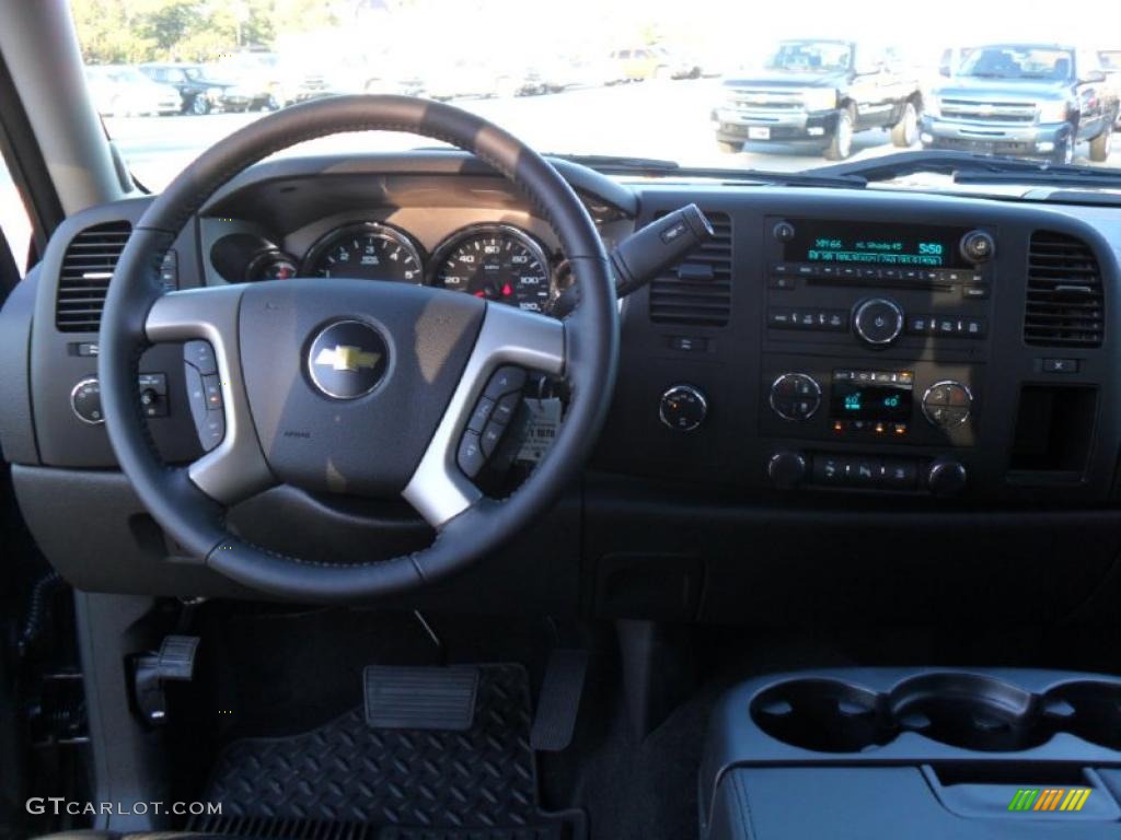 2011 Silverado 1500 LT Extended Cab 4x4 - Taupe Gray Metallic / Ebony photo #16