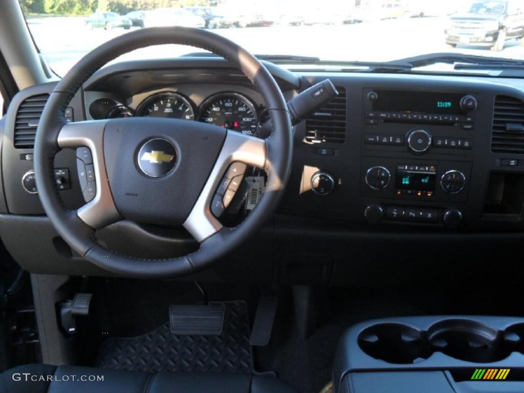 2011 Silverado 1500 LT Extended Cab 4x4 - Taupe Gray Metallic / Ebony photo #16