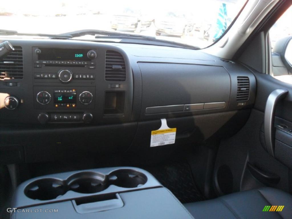 2011 Silverado 1500 LT Extended Cab 4x4 - Taupe Gray Metallic / Ebony photo #17