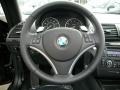 Black 2010 BMW 1 Series 128i Convertible Steering Wheel