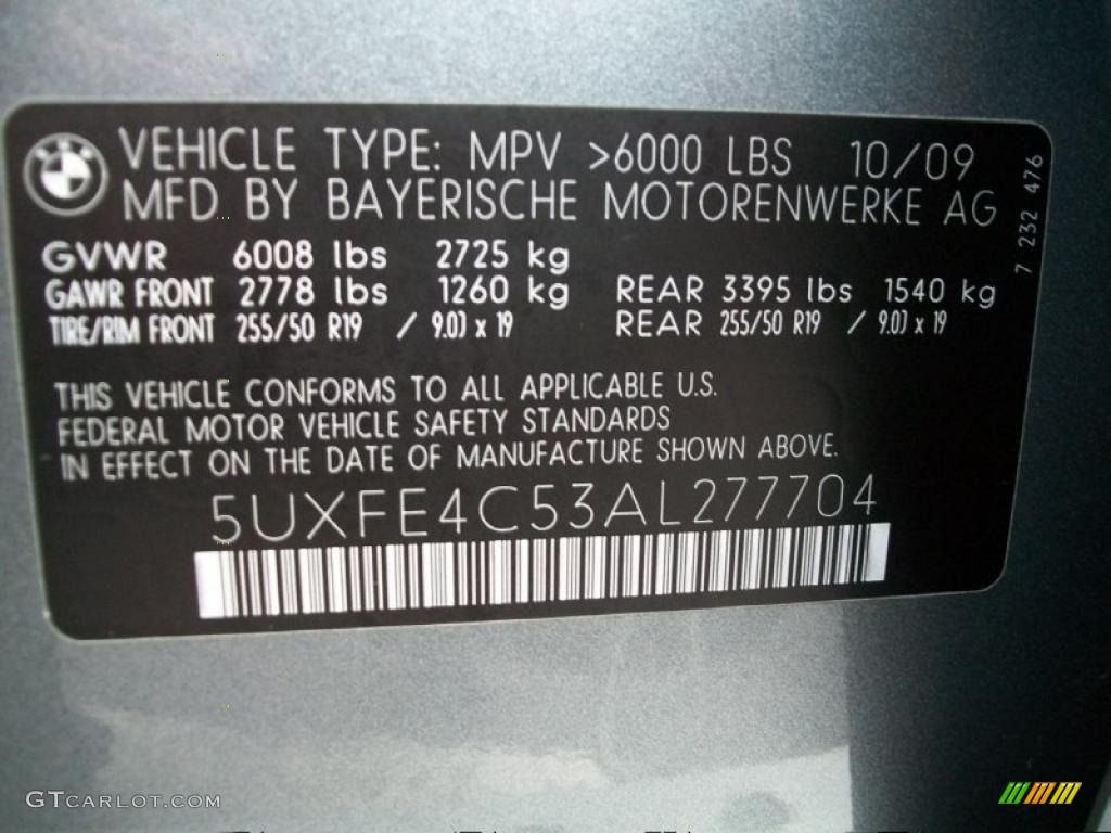 2010 X5 xDrive30i - Space Grey Metallic / Black photo #35