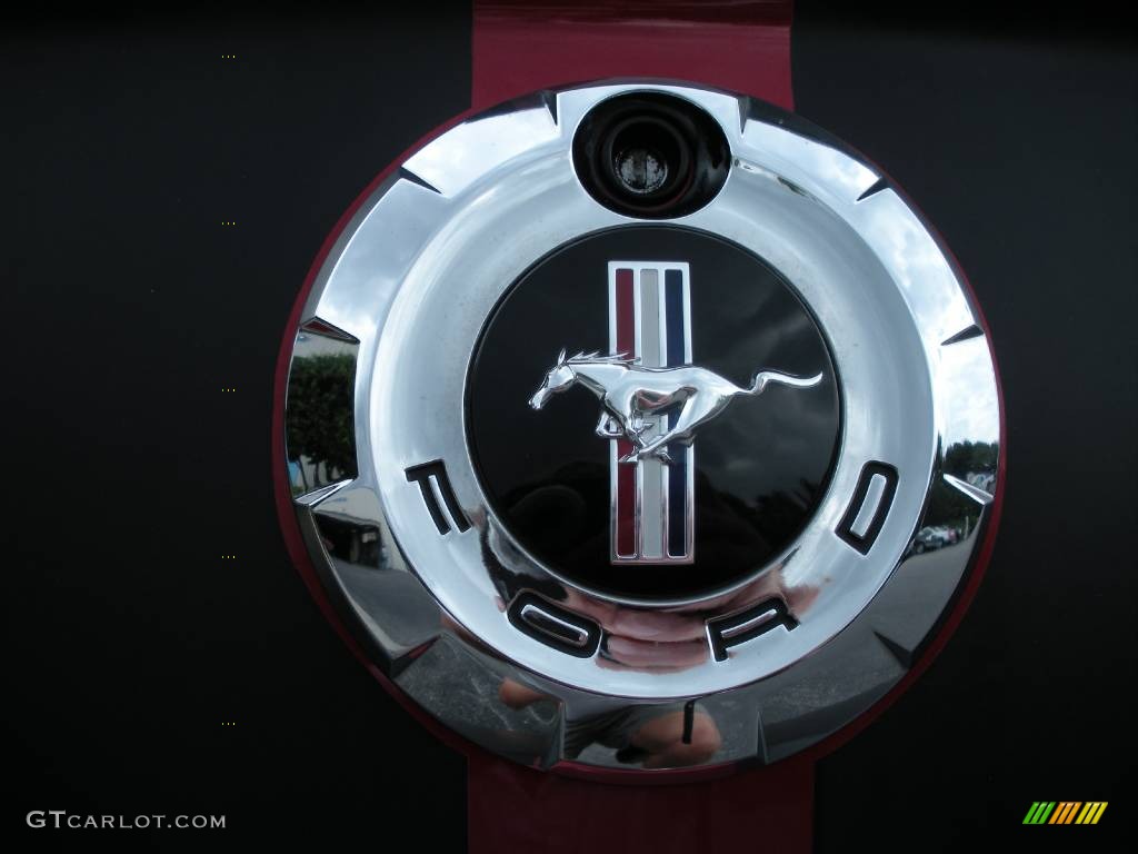 2007 Mustang V6 Deluxe Convertible - Redfire Metallic / Dark Charcoal photo #14