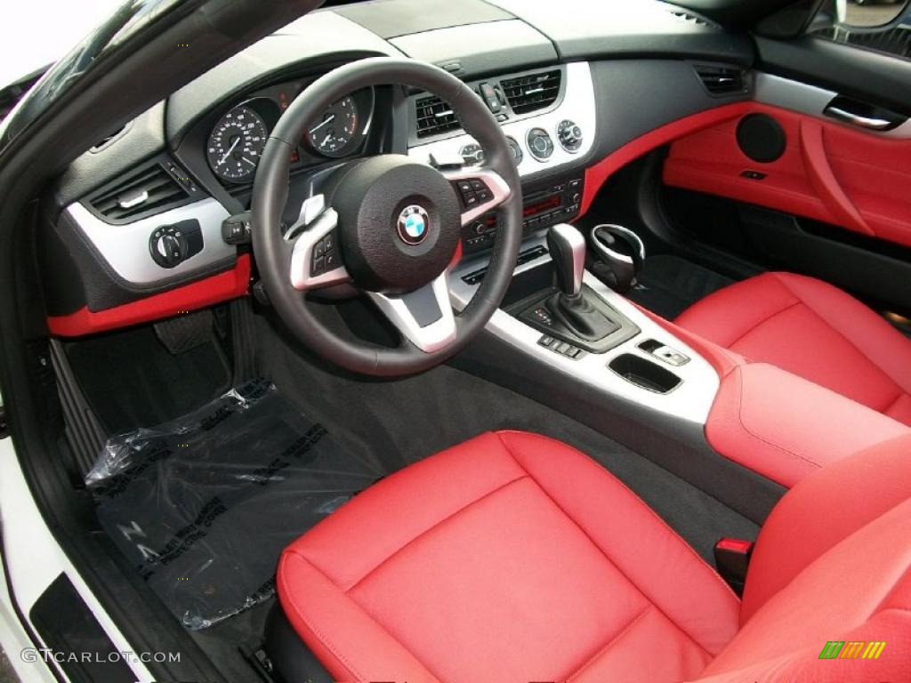 Coral Red Interior 2011 BMW Z4 sDrive30i Roadster Photo #37743710