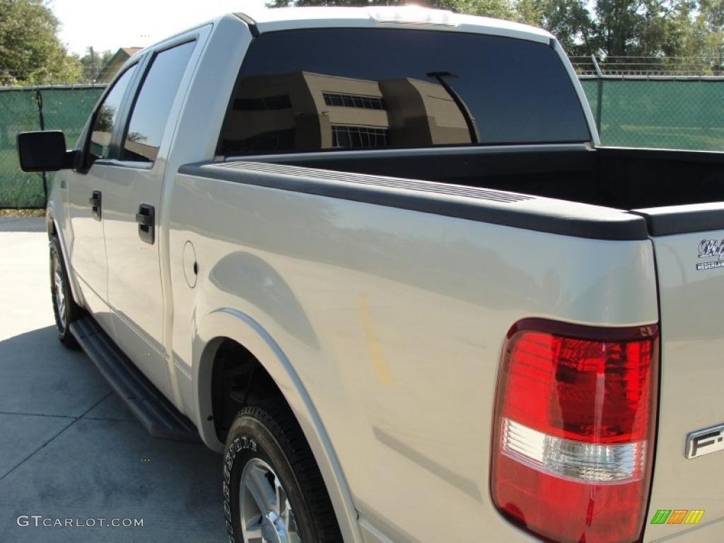2006 F150 Lariat SuperCrew - Smokestone Metallic / Tan photo #5