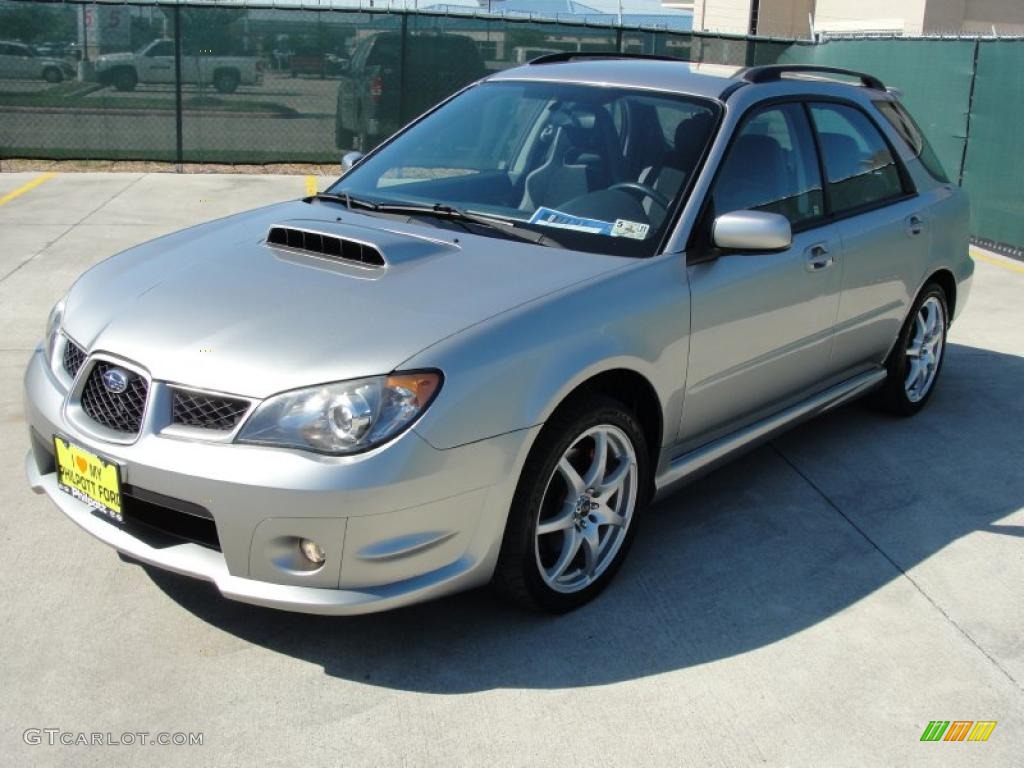 2006 Impreza WRX Wagon - Crystal Gray Metallic / Anthracite Black photo #7