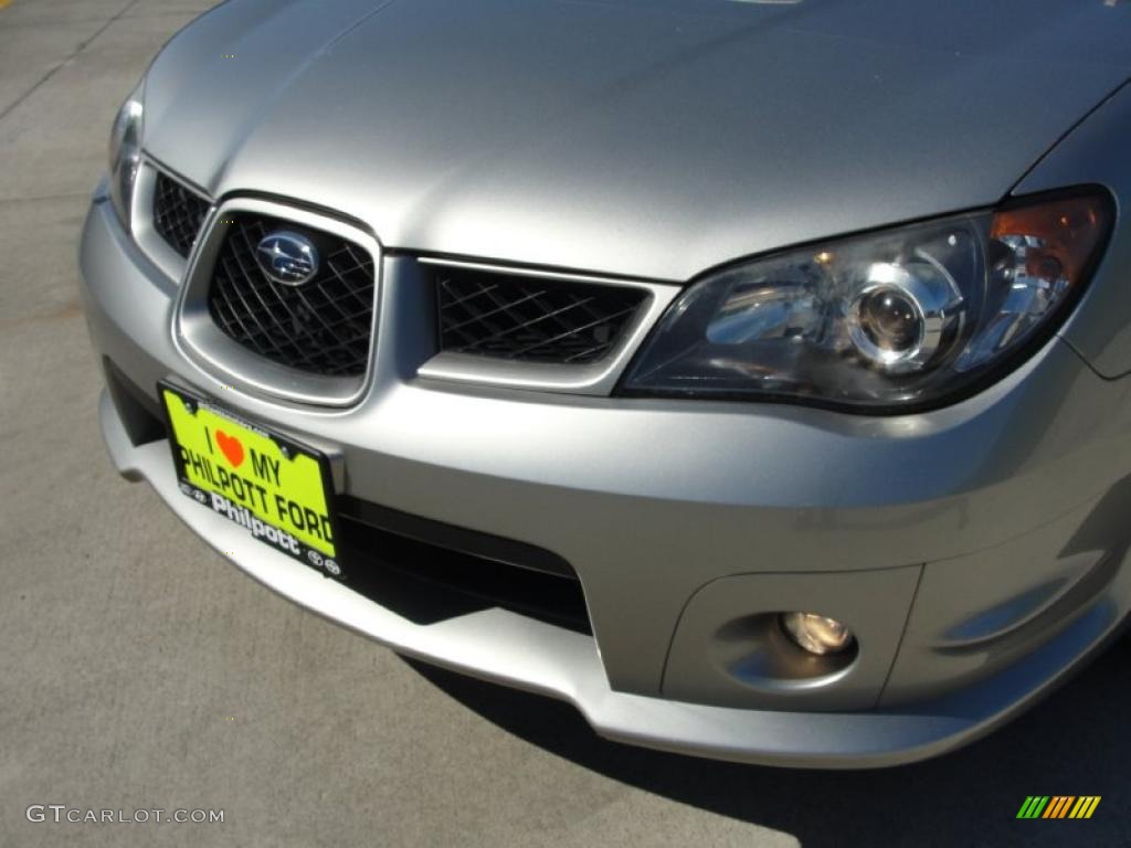 2006 Impreza WRX Wagon - Crystal Gray Metallic / Anthracite Black photo #12