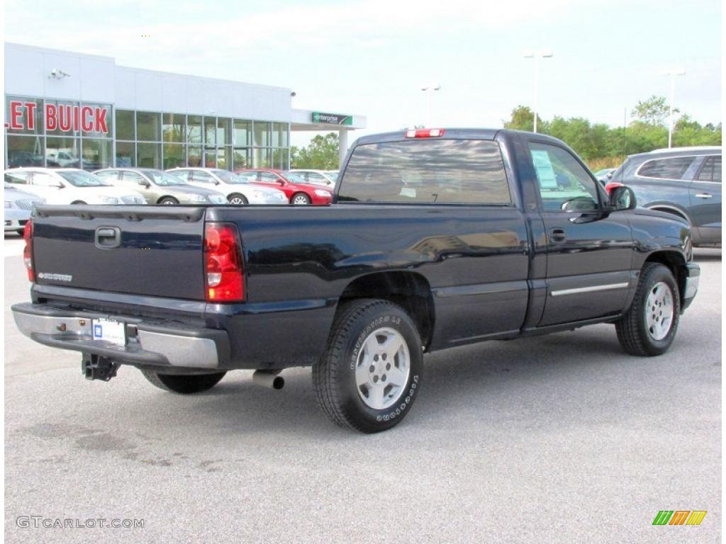 2006 Silverado 1500 LT Regular Cab - Dark Blue Metallic / Dark Charcoal photo #12