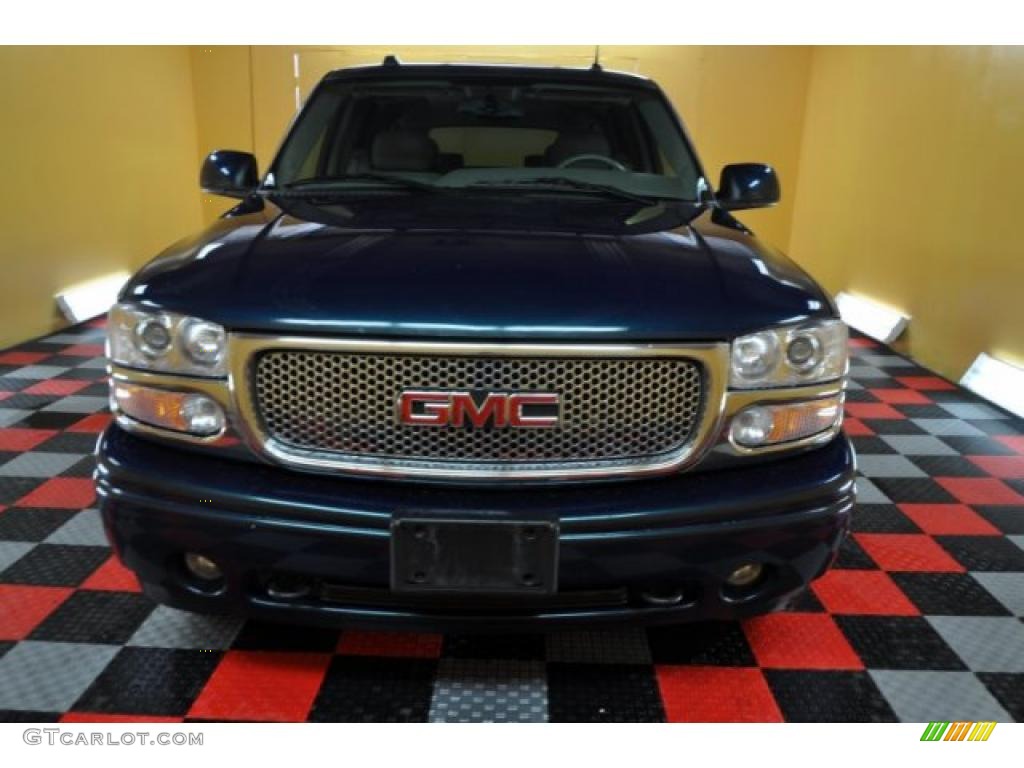 2005 Yukon XL Denali AWD - Blue Green Crystal / Stone Gray photo #2