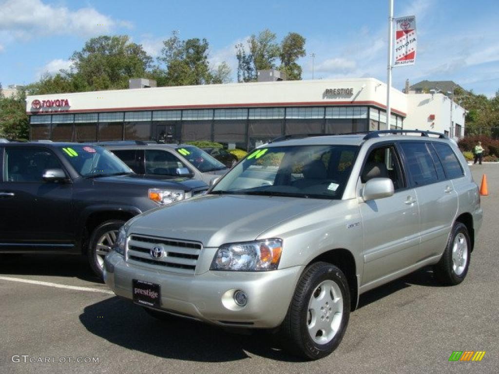 2004 Highlander Limited V6 4WD - Millenium Silver Metallic / Ash photo #1