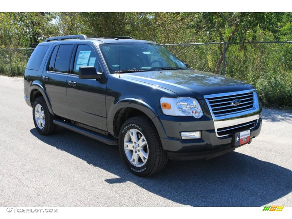 2010 Explorer XLT - Black Pearl Slate Metallic / Black photo #1