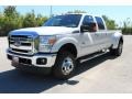 White Platinum Tri-Coat Metallic - F350 Super Duty Lariat Crew Cab Dually Photo No. 7