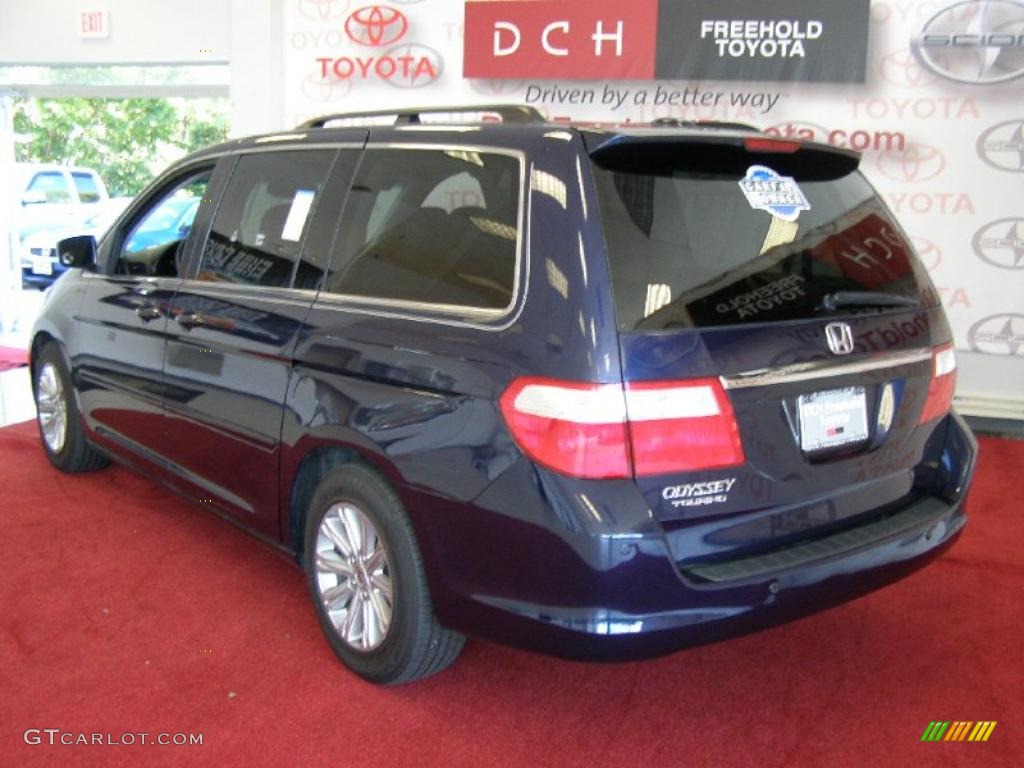 2007 Odyssey Touring - Midnight Blue Pearl / Gray photo #6