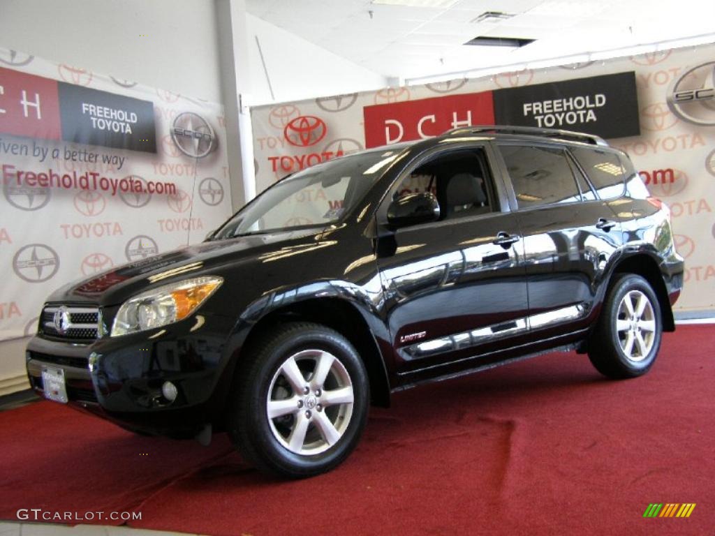 2007 RAV4 Limited 4WD - Black / Ash Gray photo #1