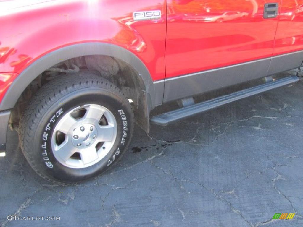 2004 F150 FX4 SuperCab 4x4 - Bright Red / Black/Medium Flint photo #2