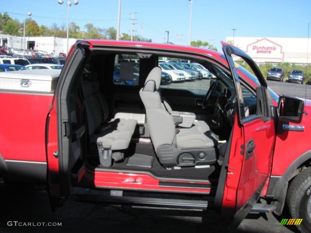 2004 F150 FX4 SuperCab 4x4 - Bright Red / Black/Medium Flint photo #7