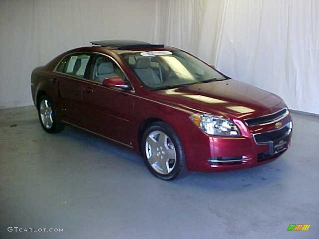 2009 Malibu LT Sedan - Red Jewel / Cocoa/Cashmere photo #1