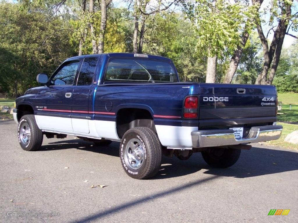 2001 Ram 1500 SLT Club Cab 4x4 - Patriot Blue Pearl / Mist Gray photo #6