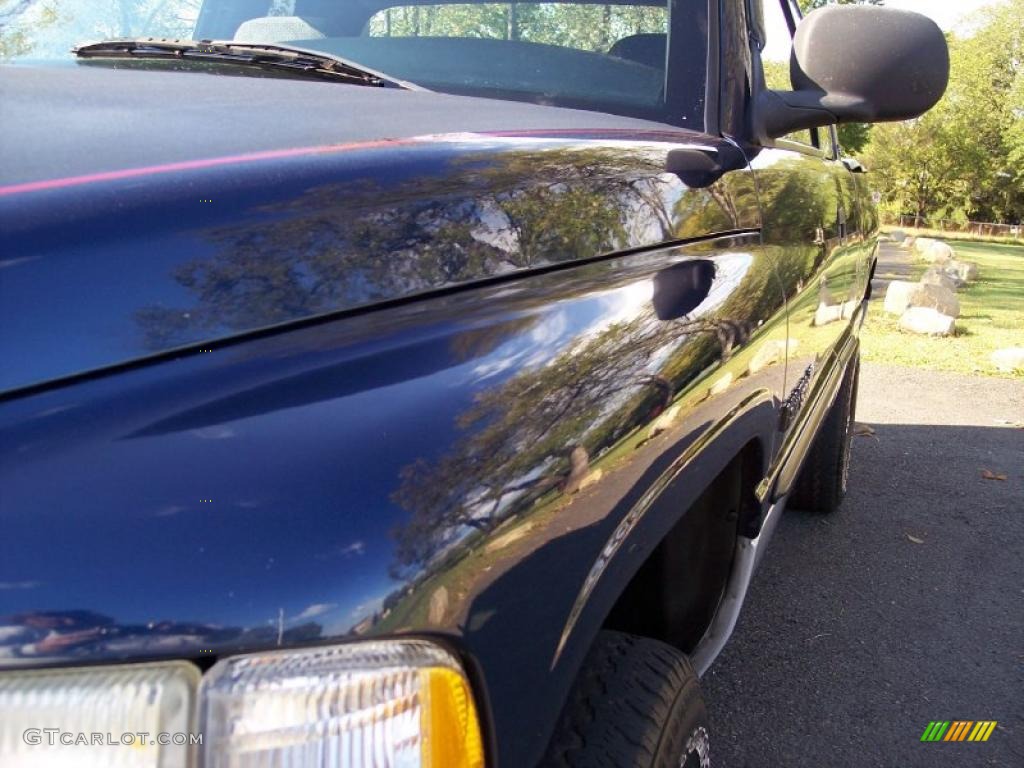 2001 Ram 1500 SLT Club Cab 4x4 - Patriot Blue Pearl / Mist Gray photo #25