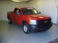 2007 Victory Red Chevrolet Silverado 1500 Work Truck Extended Cab  photo #1