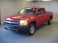 2007 Victory Red Chevrolet Silverado 1500 Work Truck Extended Cab  photo #3
