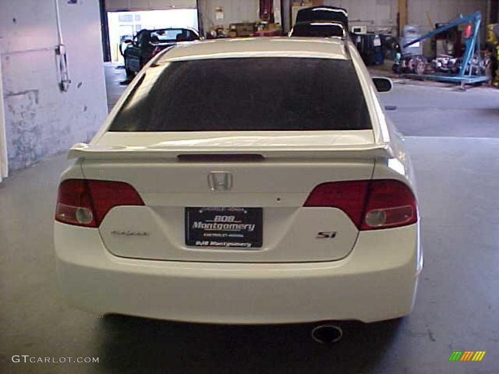 2007 Civic Si Sedan - Taffeta White / Gray photo #14