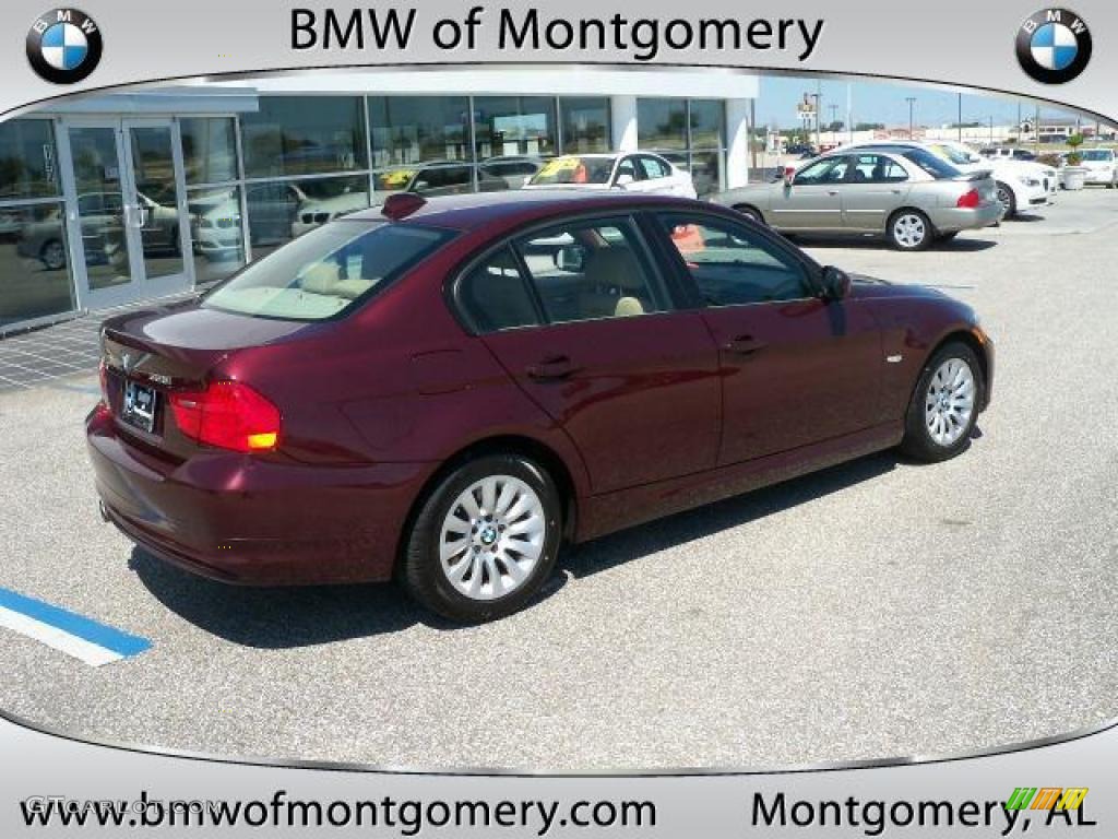 2009 3 Series 328i Sedan - Barbara Red Metallic / Cream Beige Dakota Leather photo #3
