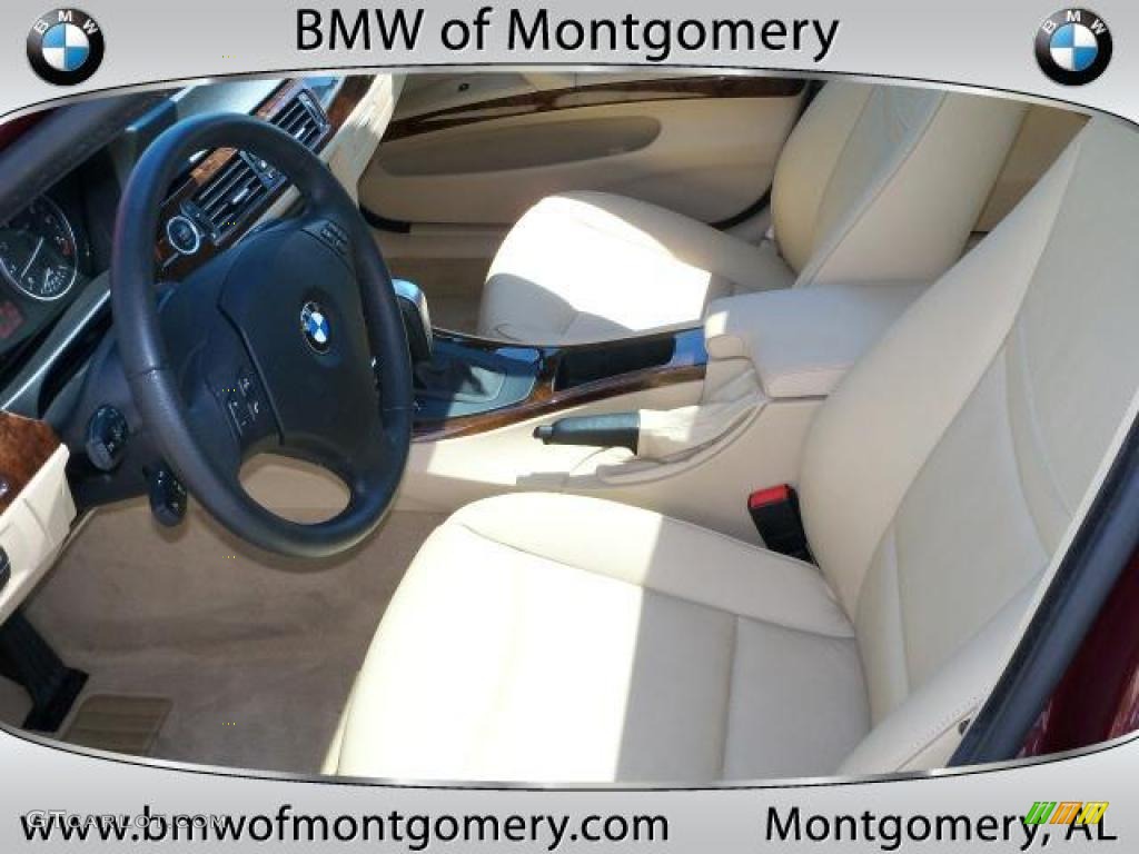2009 3 Series 328i Sedan - Barbara Red Metallic / Cream Beige Dakota Leather photo #17