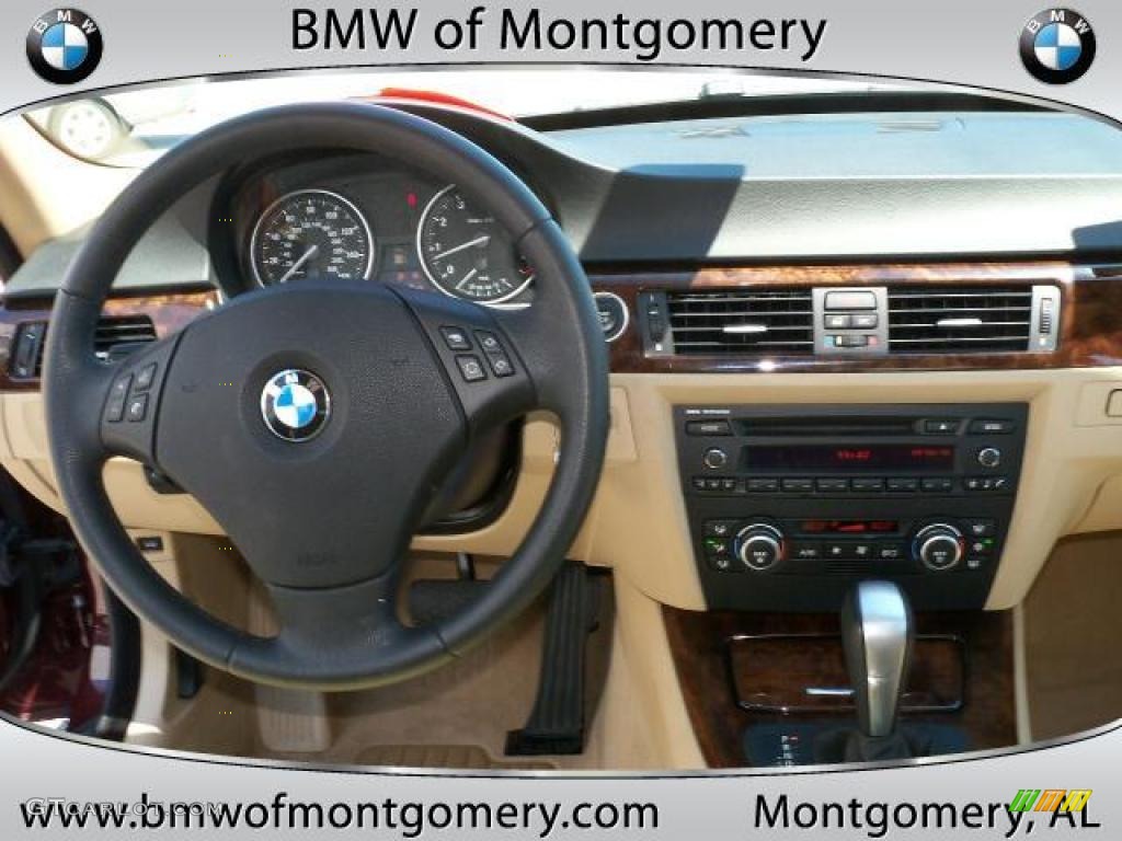 2009 3 Series 328i Sedan - Barbara Red Metallic / Cream Beige Dakota Leather photo #18