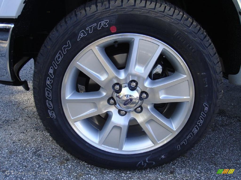 2010 F150 Lariat SuperCrew 4x4 - Oxford White / Black photo #9