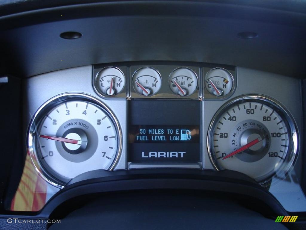 2010 F150 Lariat SuperCrew 4x4 - Oxford White / Black photo #15