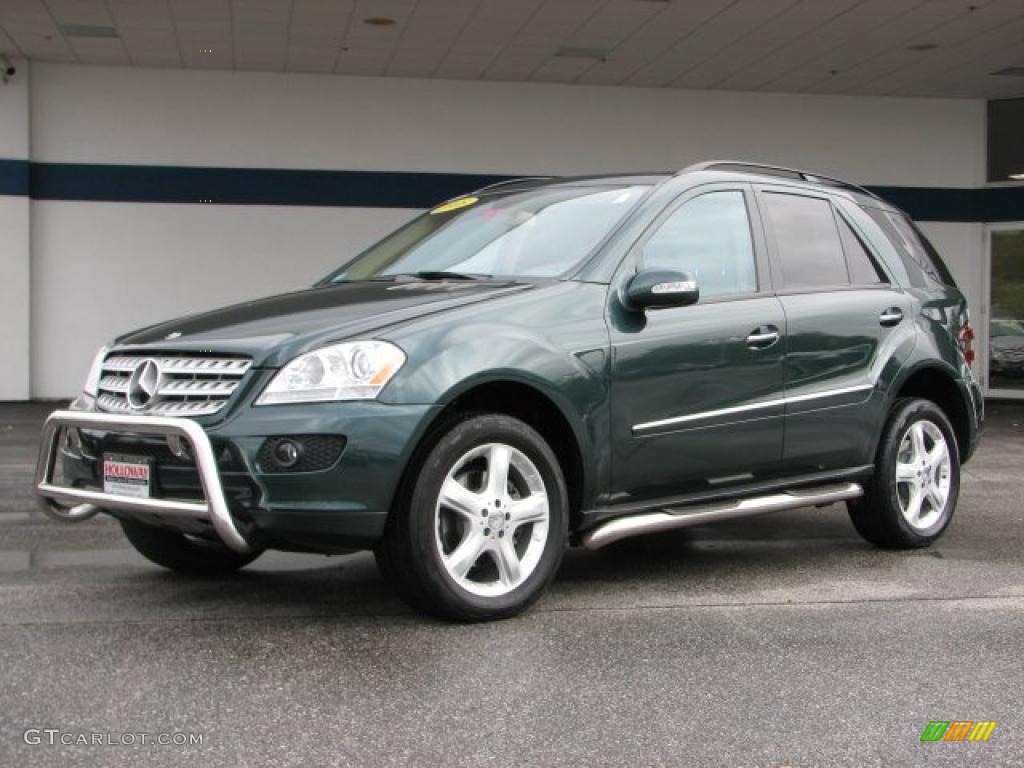 2008 ML 350 4Matic - Jade Green Metallic / Macadamia photo #1