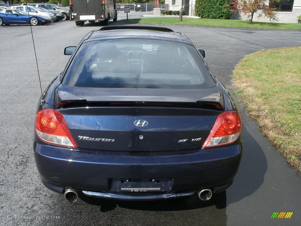 2006 Tiburon GT - Moonlit Blue Metallic / Black photo #5