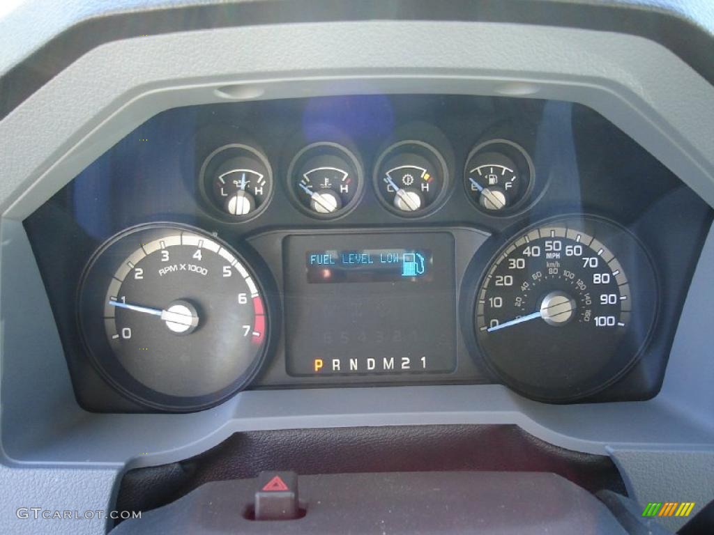2011 Ford F250 Super Duty XLT Crew Cab 4x4 Gauges Photo #37769090