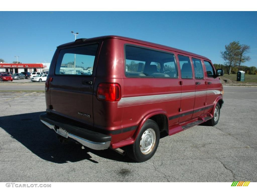 1999 Ram Van 2500 Passenger Conversion - Director Red Metallic / Mist Gray photo #4
