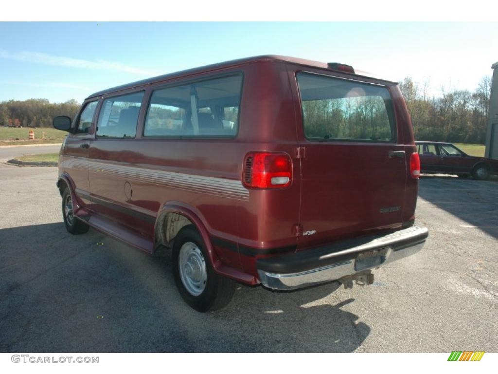 1999 Ram Van 2500 Passenger Conversion - Director Red Metallic / Mist Gray photo #6