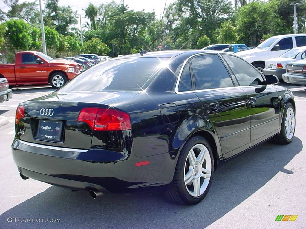 2007 A4 2.0T Sedan - Brilliant Black / Ebony photo #5